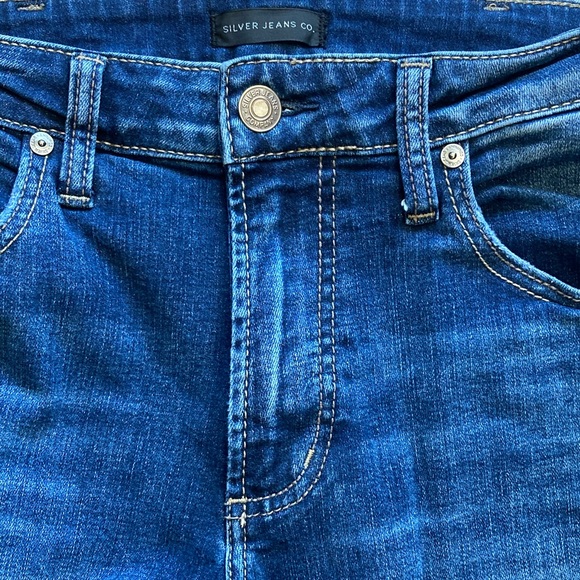 Silver Jeans Men's Dark Blue Straight Jeans Size 32x34 - Picture 8 of 11